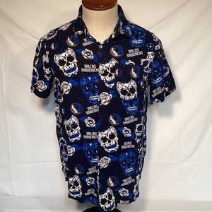 NBA Dallas Mavericks Basketball Day Of The Dead Button Up Shirt Mens Size Medium